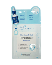 Load image into Gallery viewer, 3 STEP AMPOULE SHEET MASK-HYALURONIC