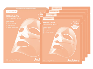 Naisture Peptide Glow Overnight Mask-(4pcs/pack)