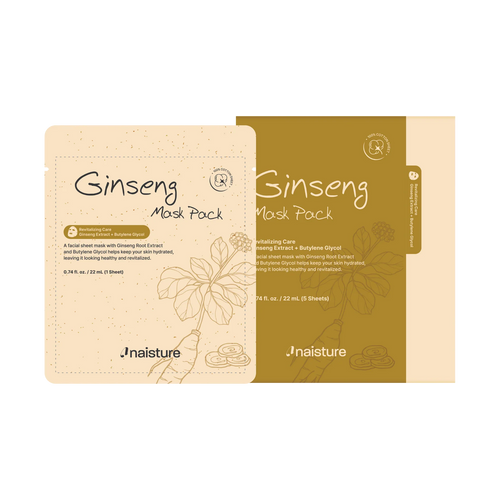 Naisture Premium Sheet Mask - Ginseng (5pcs/pack)
